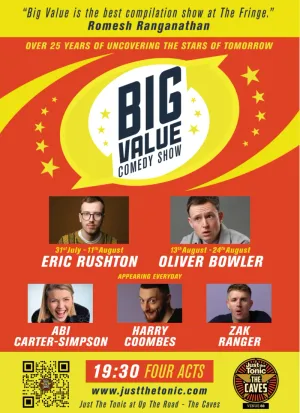 Poster for Big Value Comedy Show